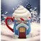Santas Village Covered Mug Coffee Mug Gift Idea Christmas Holiday Santa Claus